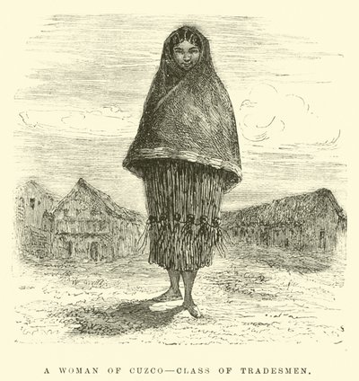 Une femme de Cuzco, classe des commerçants - Edouard Riou